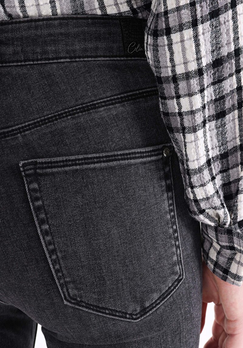Skinny Fit   Kadın Siyah Jean Pantolon