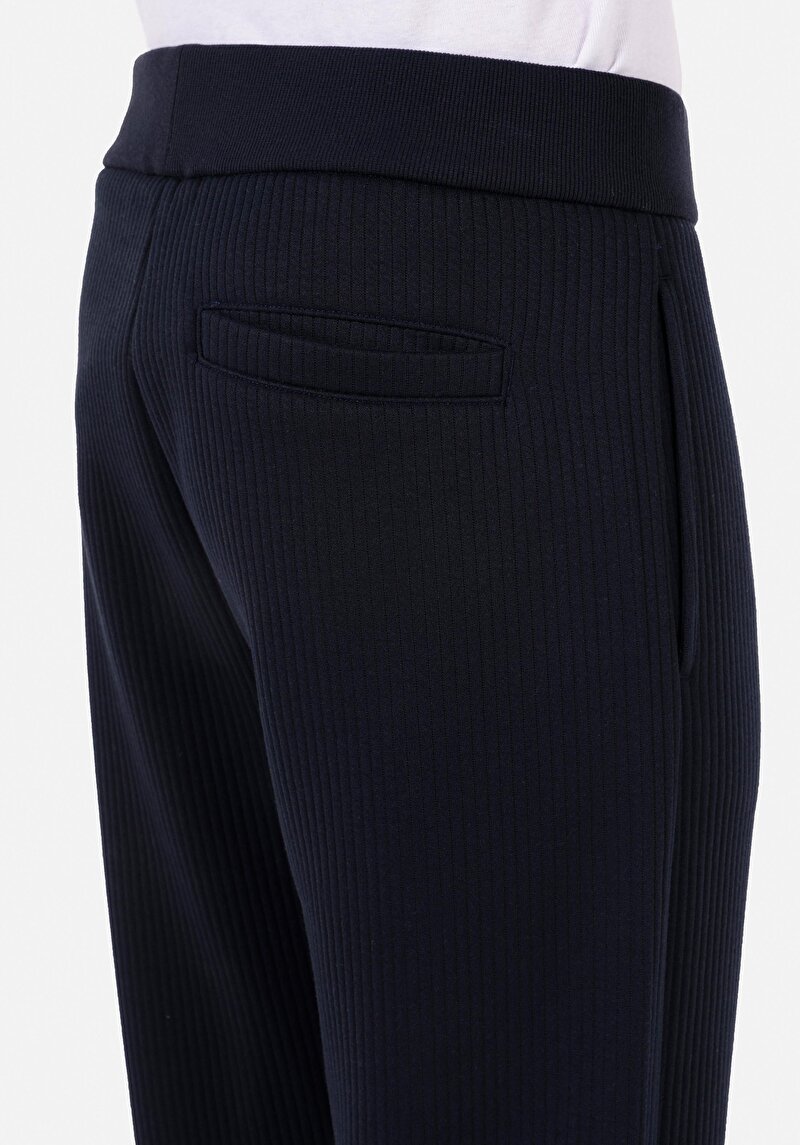 Comfort Fit Orta Bel  Erkek Lacivert Eşofman Altı