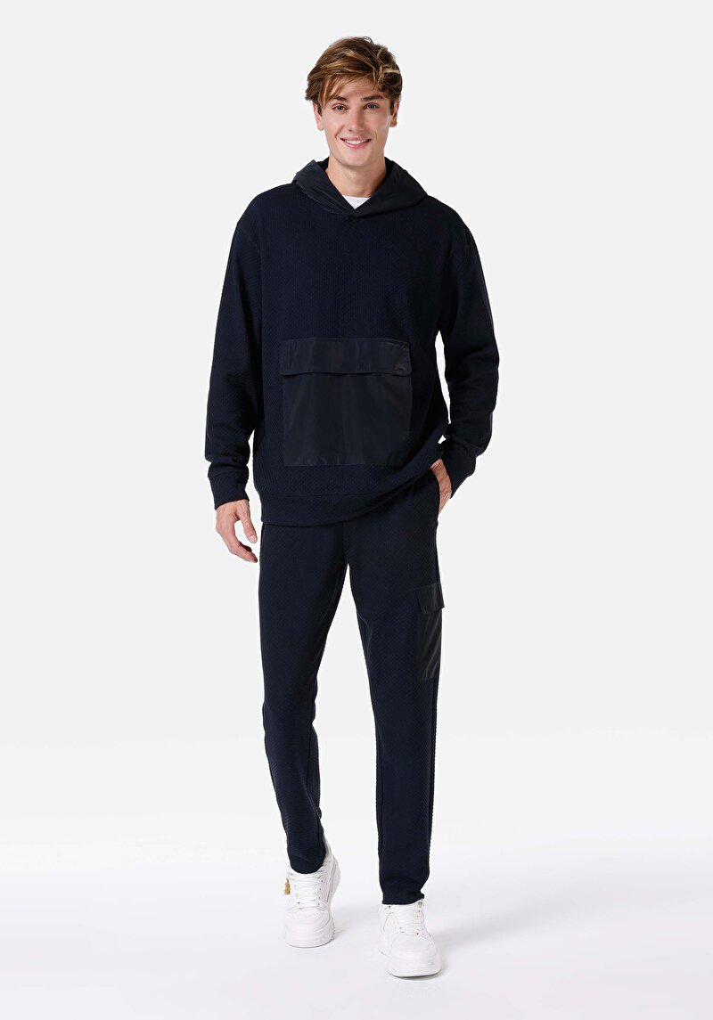 Regular Fit Orta Bel Erkek Lacivert Eşofman Altı