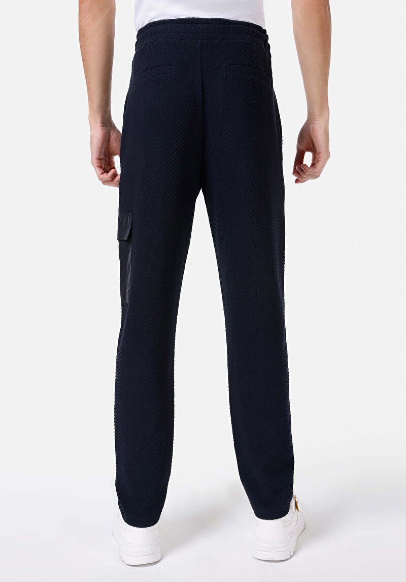 Regular Fit Orta Bel Erkek Lacivert Eşofman Altı