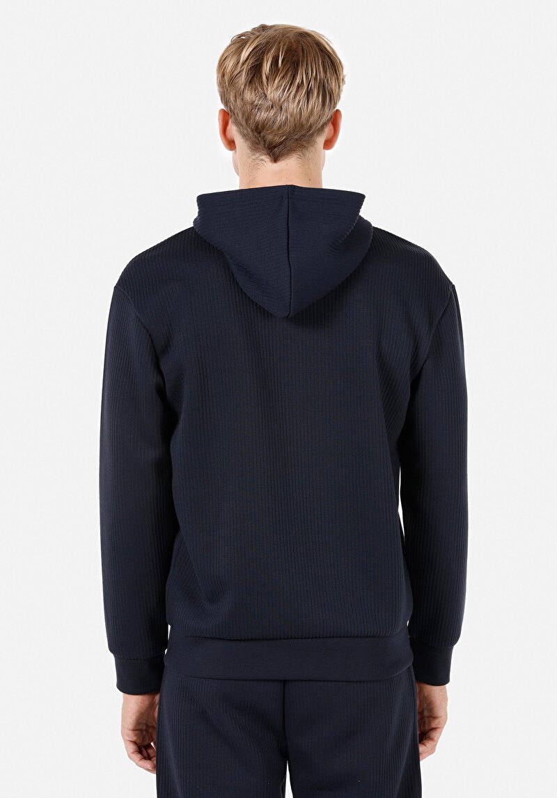 Comfort Fit Erkek Lacivert Sweatshirt