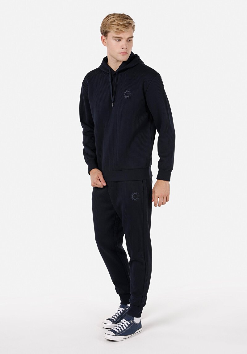 Comfort Fit Erkek Lacivert Sweatshirt