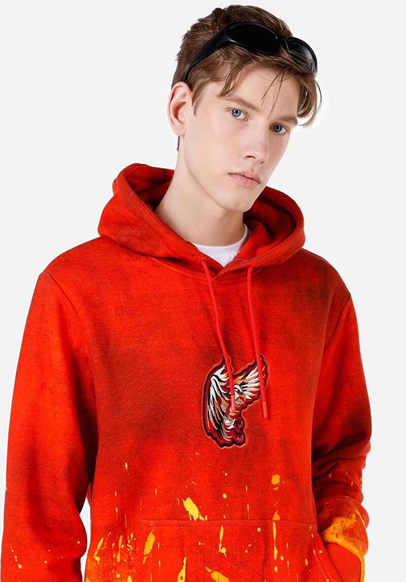 Regular Fit Erkek Turuncu Sweatshirt