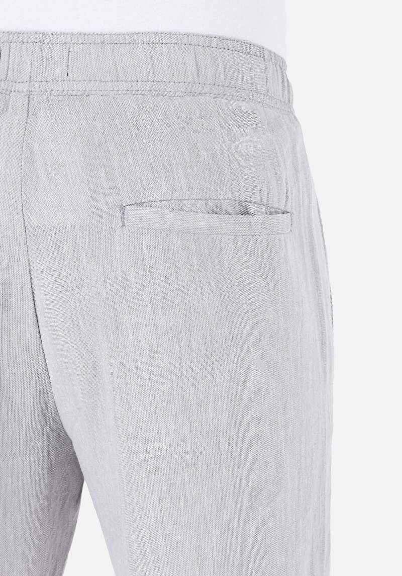 Regular Fit Orta Bel Düz Paça Erkek Mavi  Pantolon