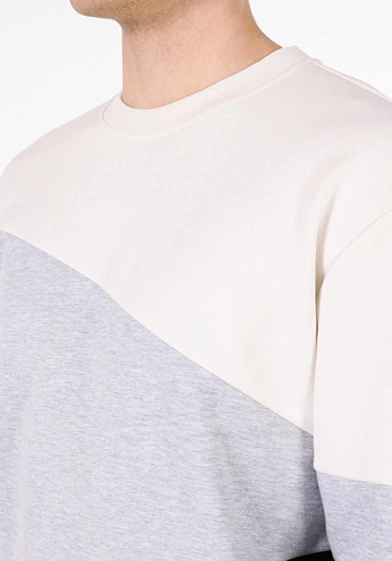 Comfort Fit Erkek Siyah Sweatshirt