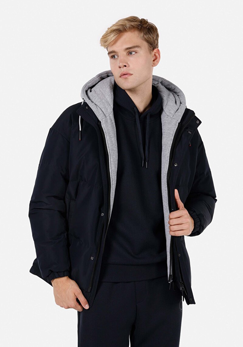 Regular Fit Erkek Lacivert Mont