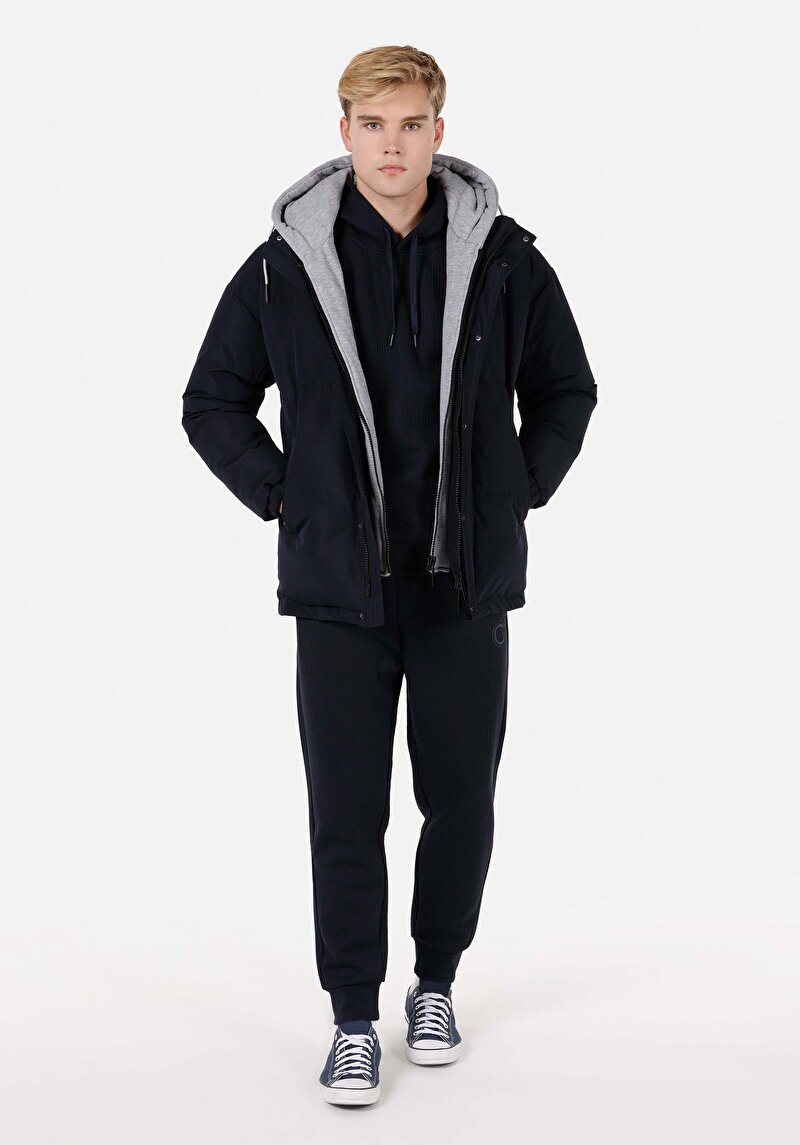 Regular Fit Erkek Lacivert Mont