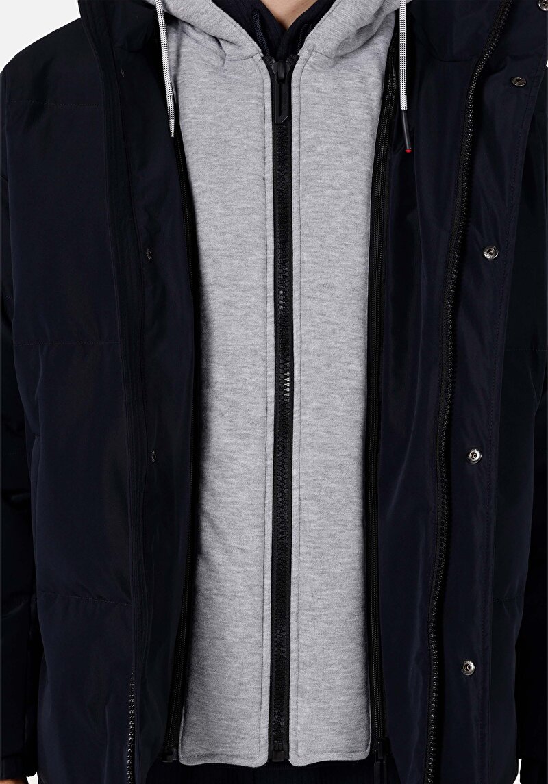 Regular Fit     Erkek Lacivert Mont
