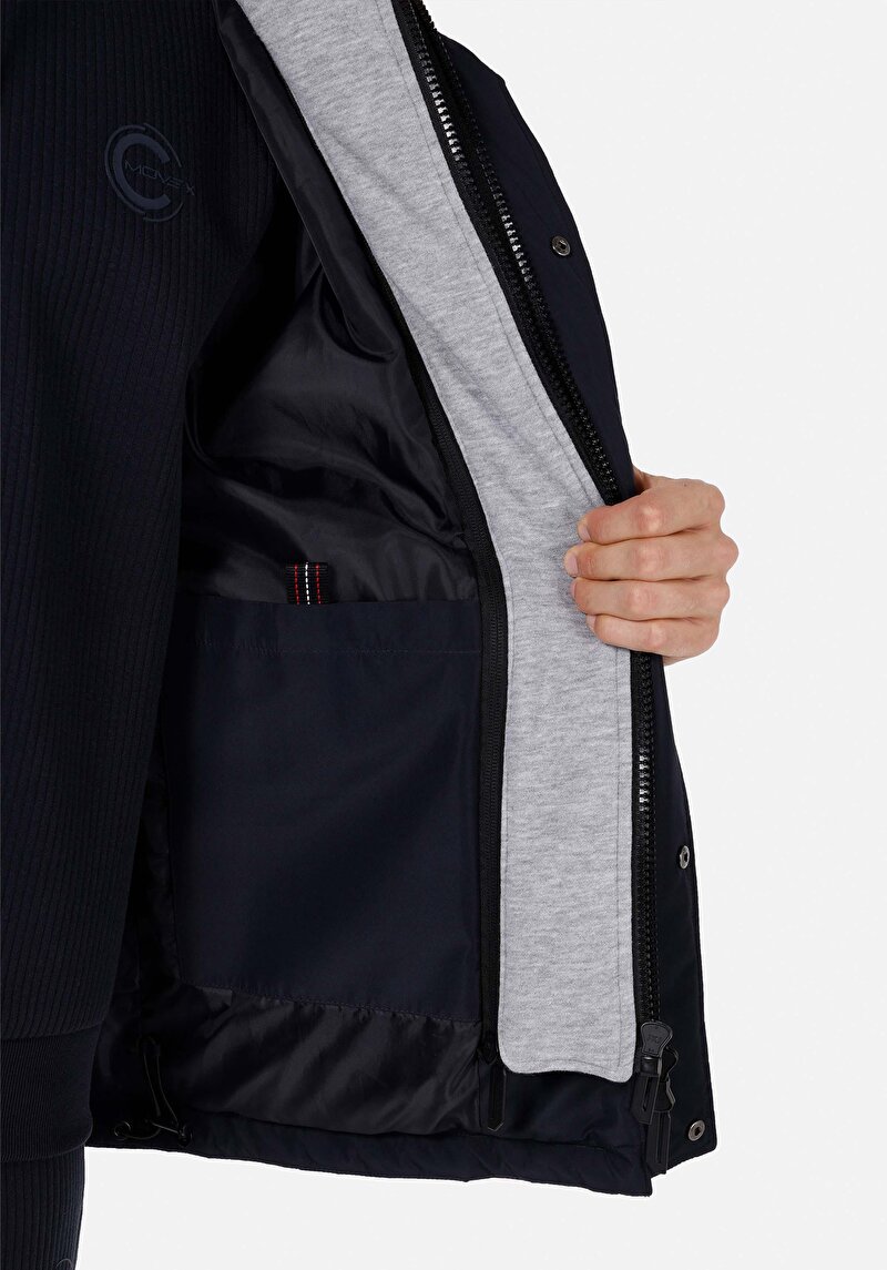 Regular Fit     Erkek Lacivert Mont