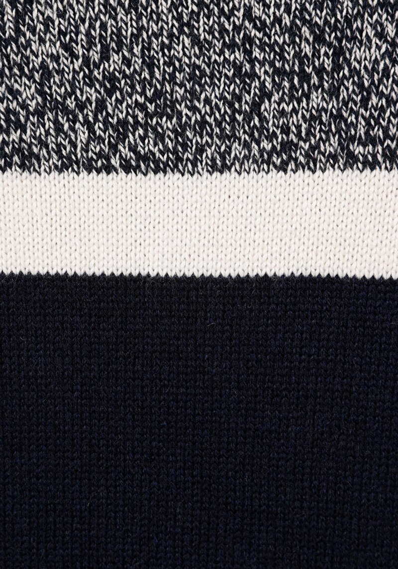 Regular Fit Yuvarlak Yaka Erkek Lacivert Triko Kazak