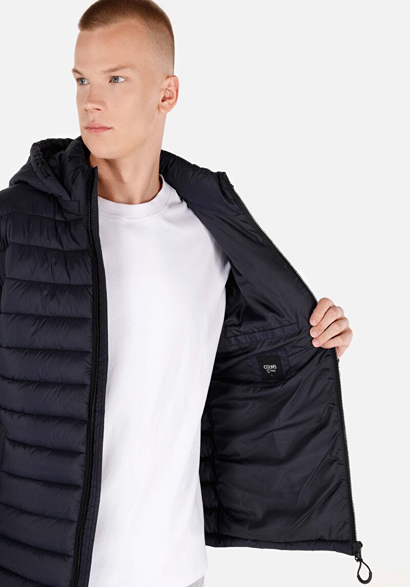 Slim Fit     Erkek Lacivert Mont