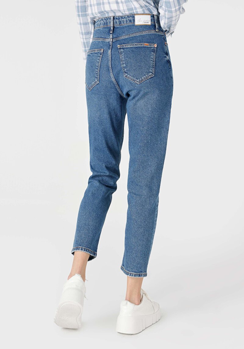 Mom Fit Kadın Denim Jean Pantolon