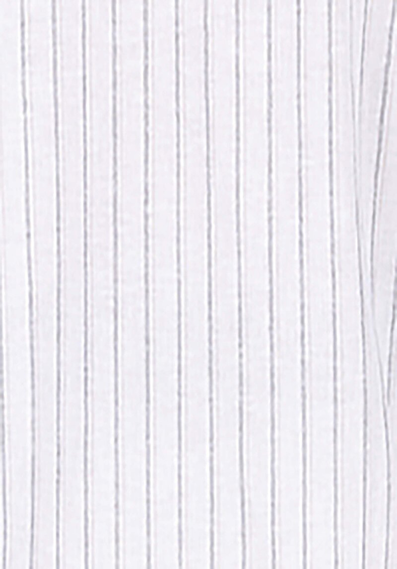 Regular Fit Hakim Yaka Çizgili Erkek Beyaz Uzun Kol Gömlek