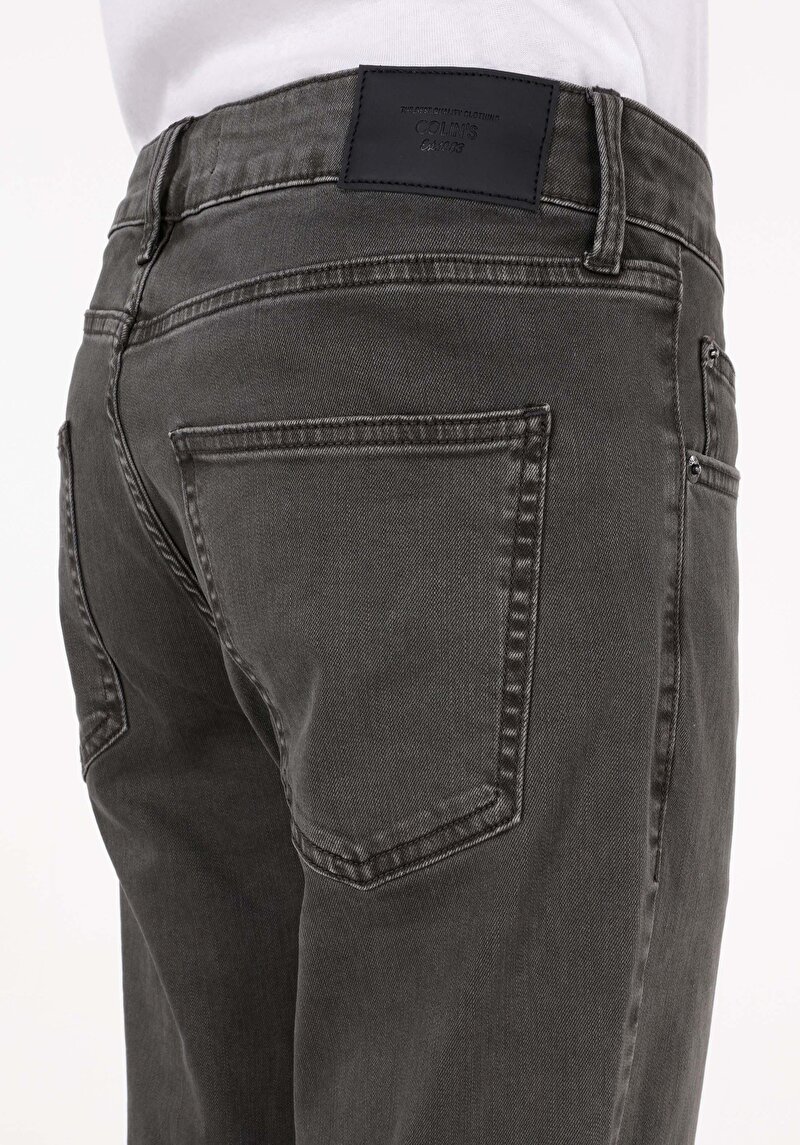 Straıght Fıt Orta Bel Düz Paça Erkek Yeşil  Pantolon