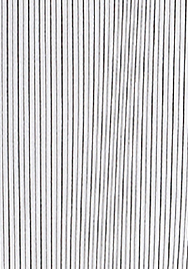 Regular Fit Çizgili Shirt Neck Düz Kadın Beyaz Uzun Kol Gömlek