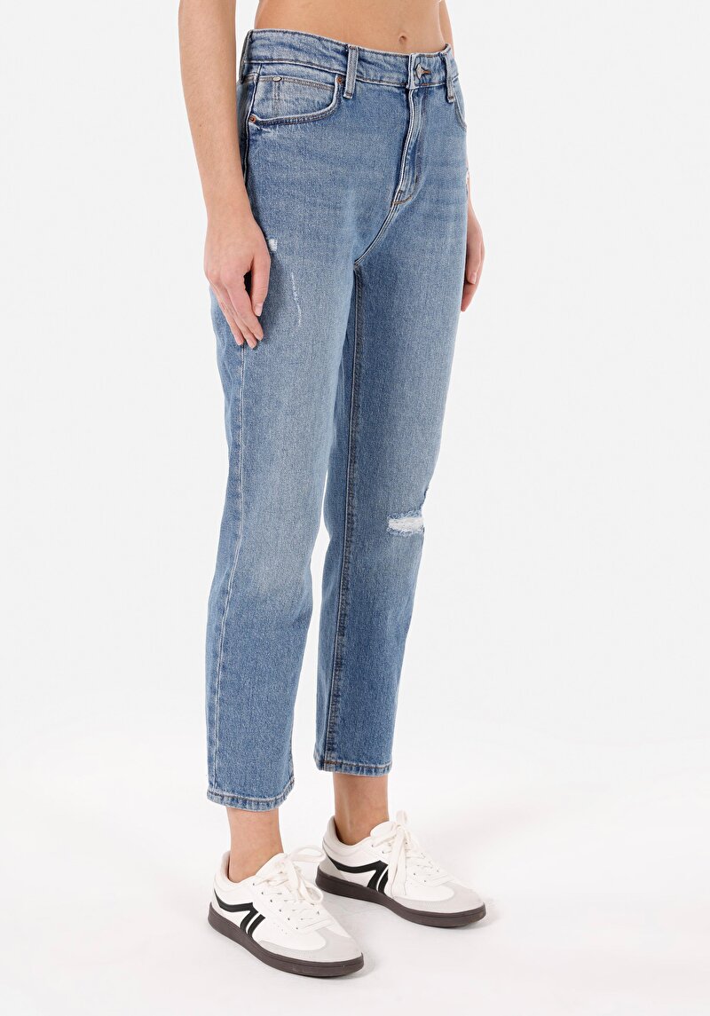 Slim Fit Kadın Denim Jean Pantolon