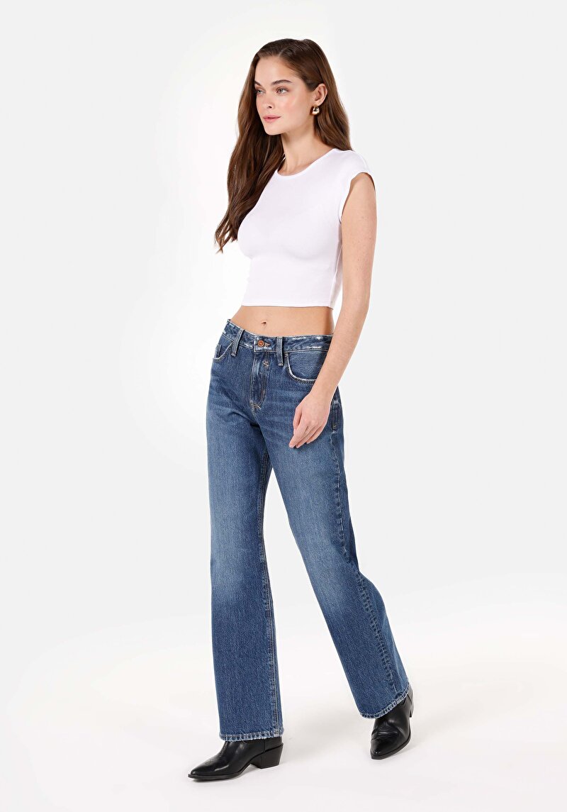 Straight Fit   Kadın Denim Jean Pantolon