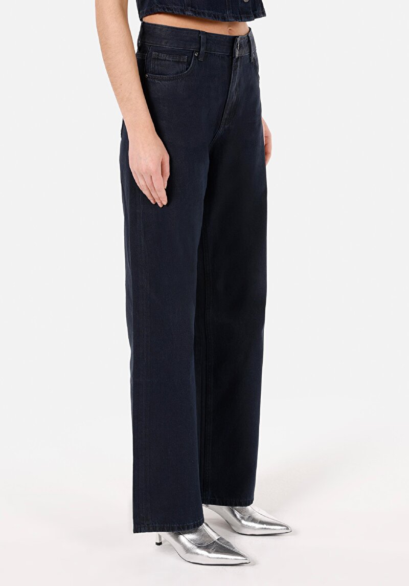 Regular Fit Kadın Koyu İndigo Jean Pantolon