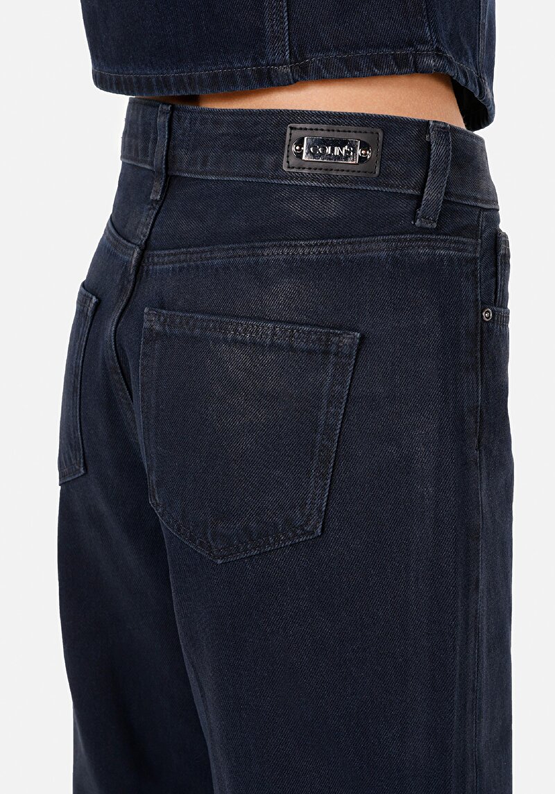 Regular Fit   Kadın Koyu İndigo Jean Pantolon