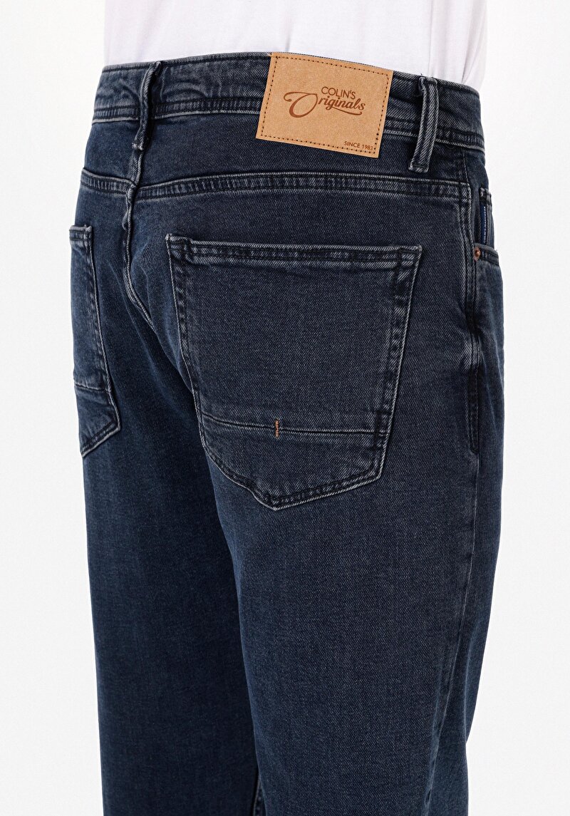 Regular Fit   Erkek Koyu İndigo Jean Pantolon