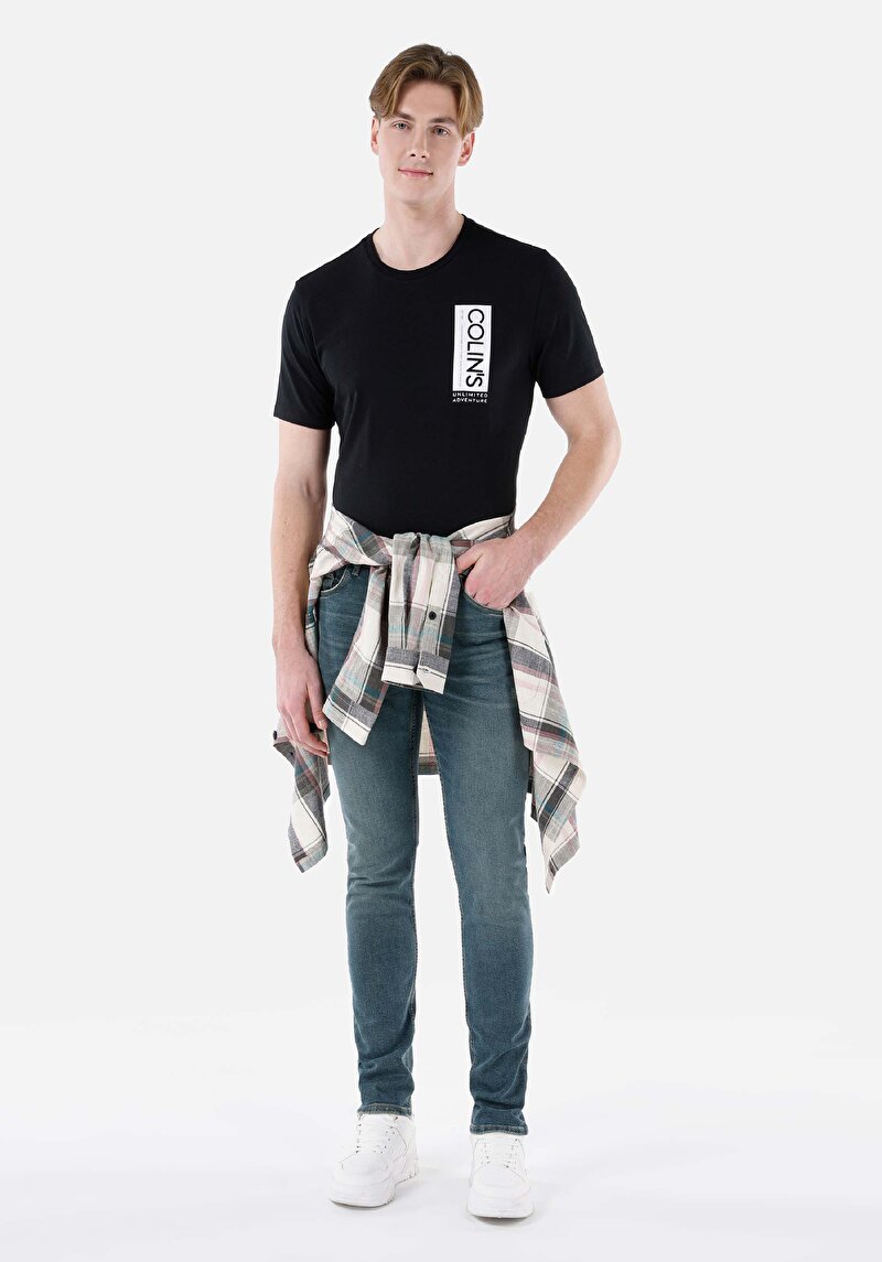 Straight Fit Erkek Siyah Jean Pantolon