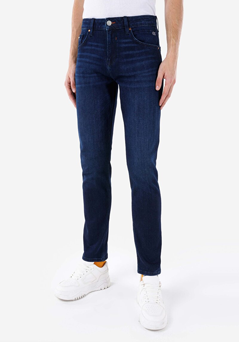 Straight Fit Erkek Denim Jean Pantolon