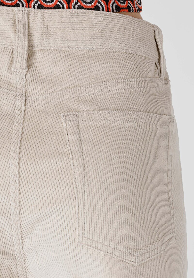 Regular Fit Yüksek Bel Geniş Paça Kadın Bej  Pantolon