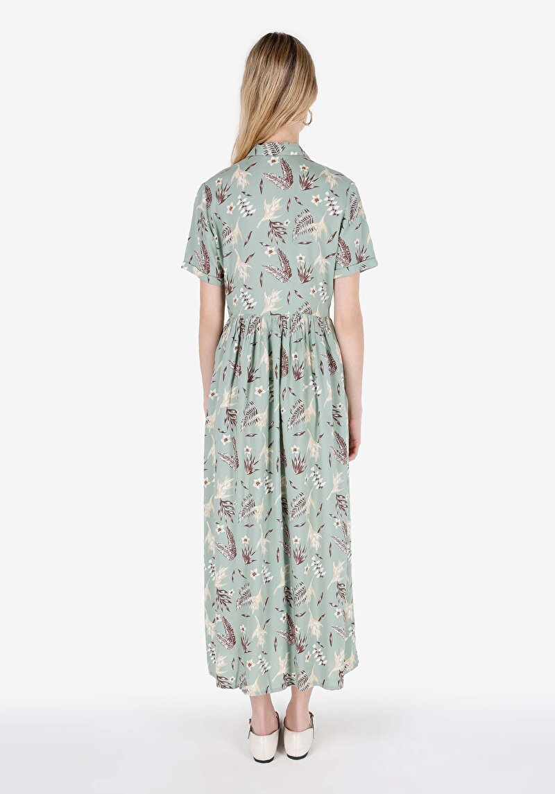 Regular Fit Kadın Viskozlu Elbise