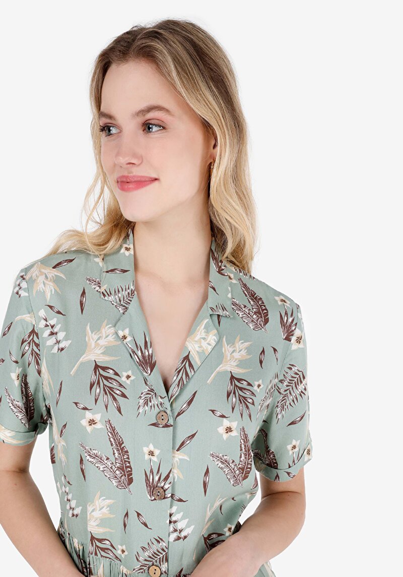 Regular Fit Kadın Viskozlu Elbise