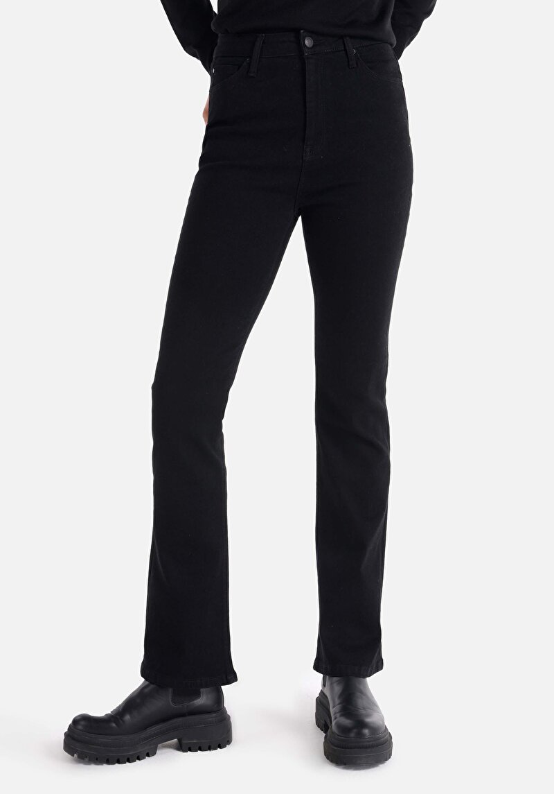 Regular Fit Orta Bel Bootcut Kadın Denim Jean Pantolon