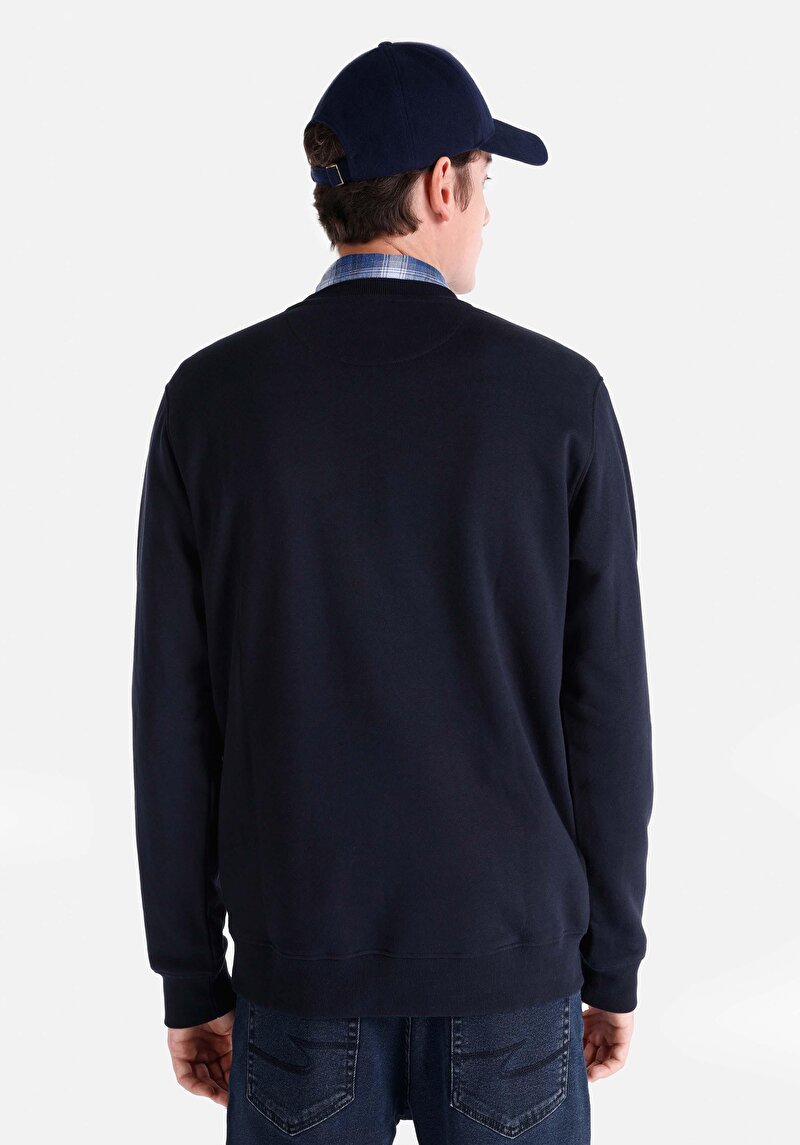 Regular Fit Erkek Lacivert Sweatshirt