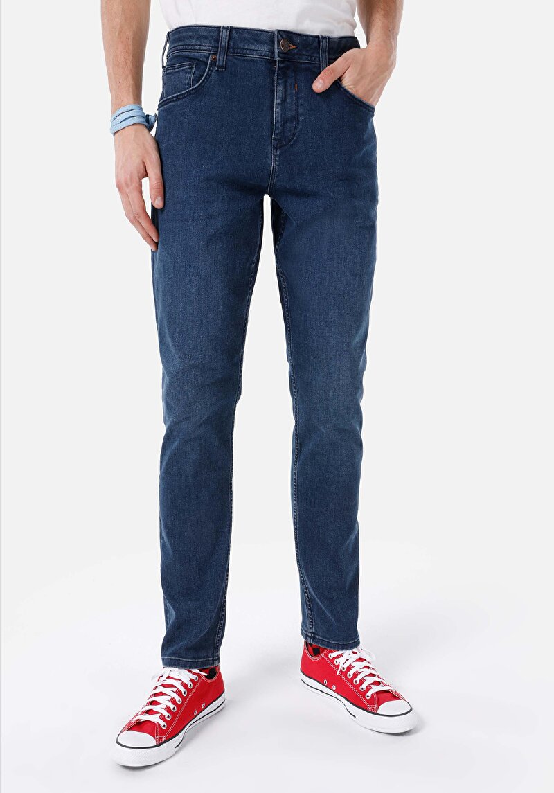Straight Fit Erkek Denim Jean Pantolon