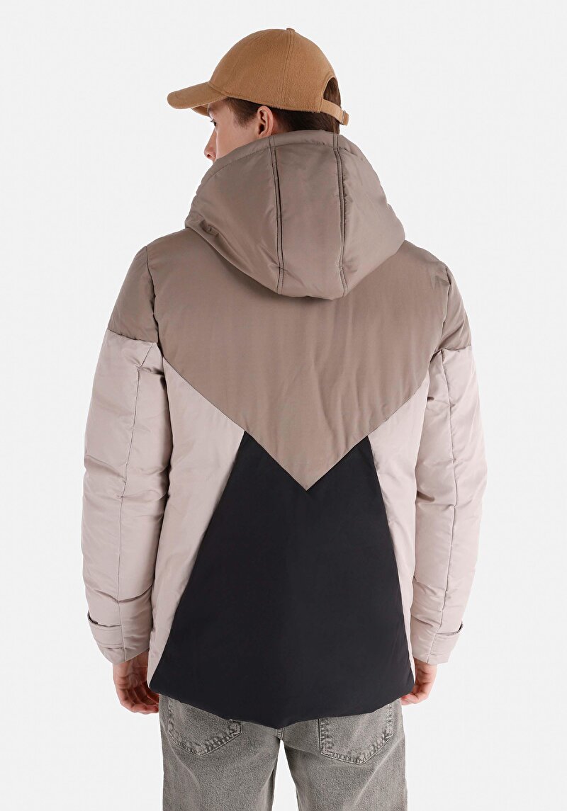 Regular Fit     Erkek Siyah Mont