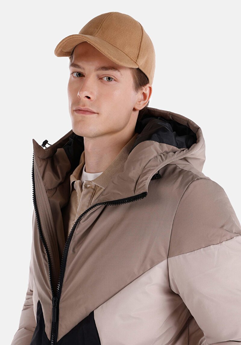 Regular Fit     Erkek Siyah Mont