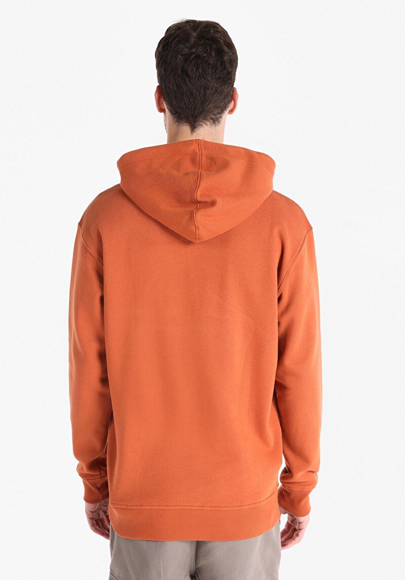 Comfort Fit Erkek Turuncu Sweatshirt