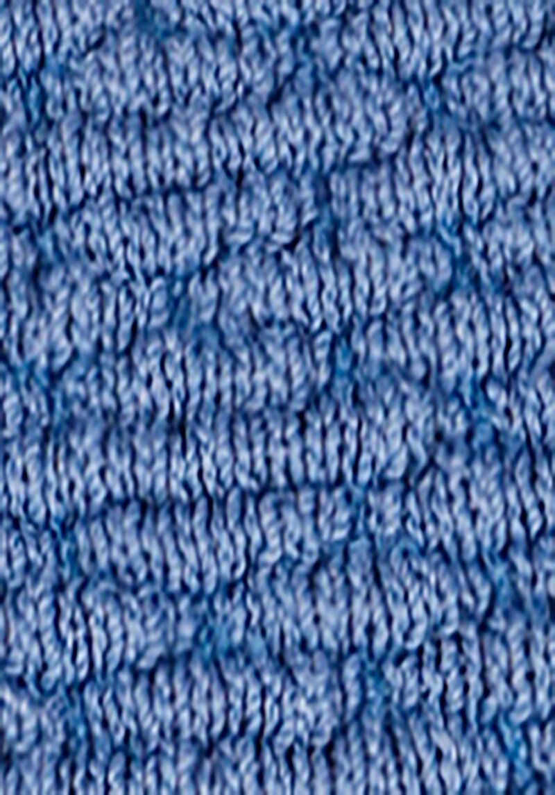 Slim Fit Kare Yaka Kadın Mavi Askılı Triko Kazak