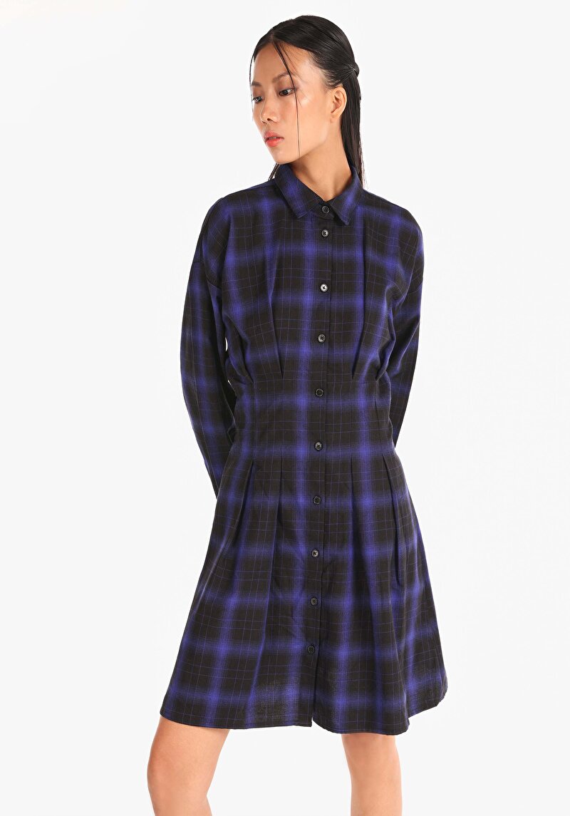 Regular Fit Pamuklu Kadın Siyah Elbise