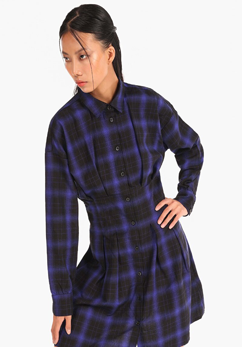 Regular Fit Pamuklu Kadın Siyah Elbise