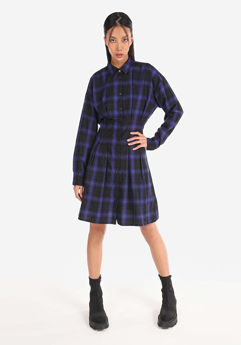 Regular Fit Pamuklu Kadın Siyah Elbise