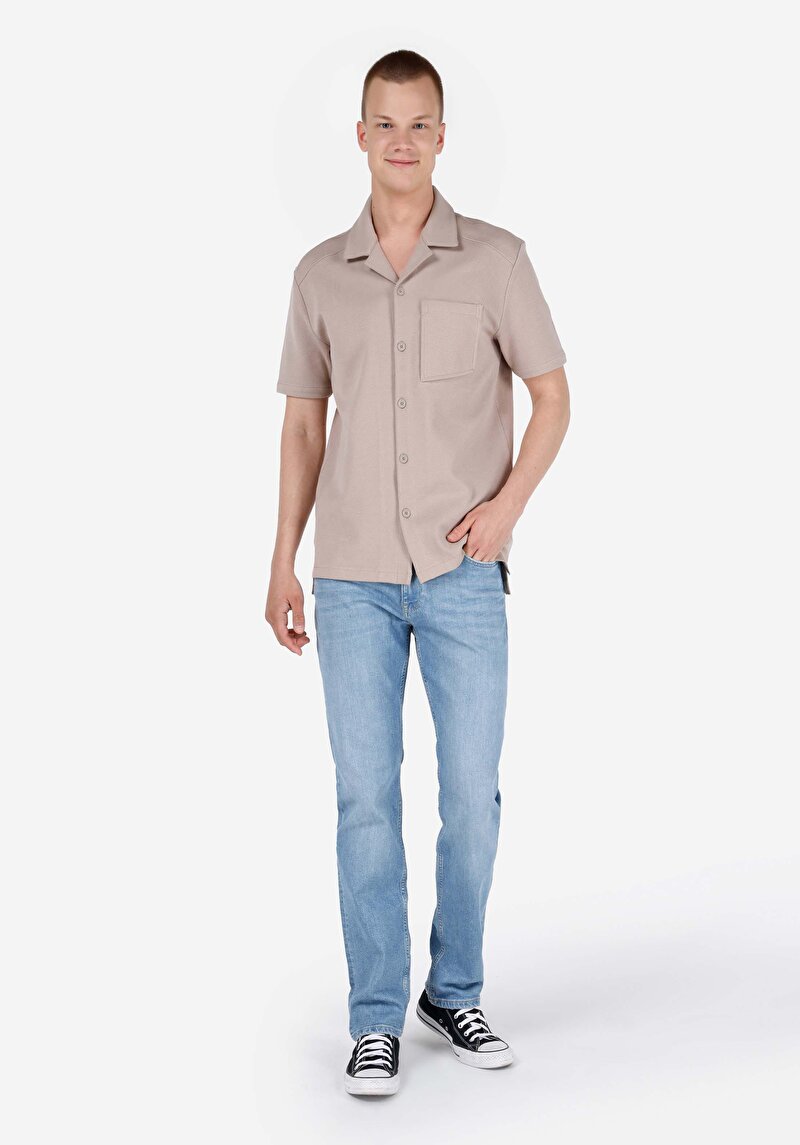Regular Fit   Erkek İndigo Jean Pantolon