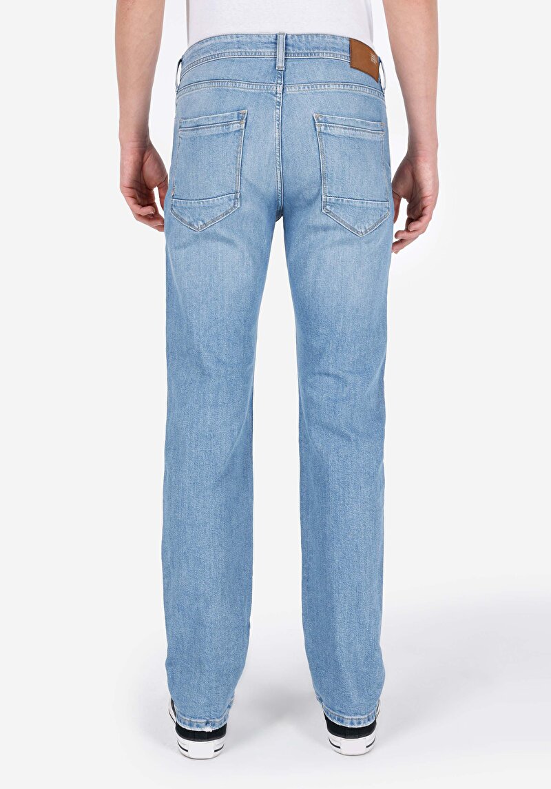 Regular Fit   Erkek İndigo Jean Pantolon