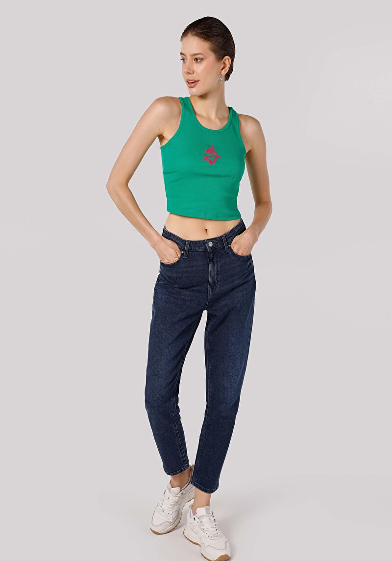 Regular Fit Kadın Yeşil Atlet