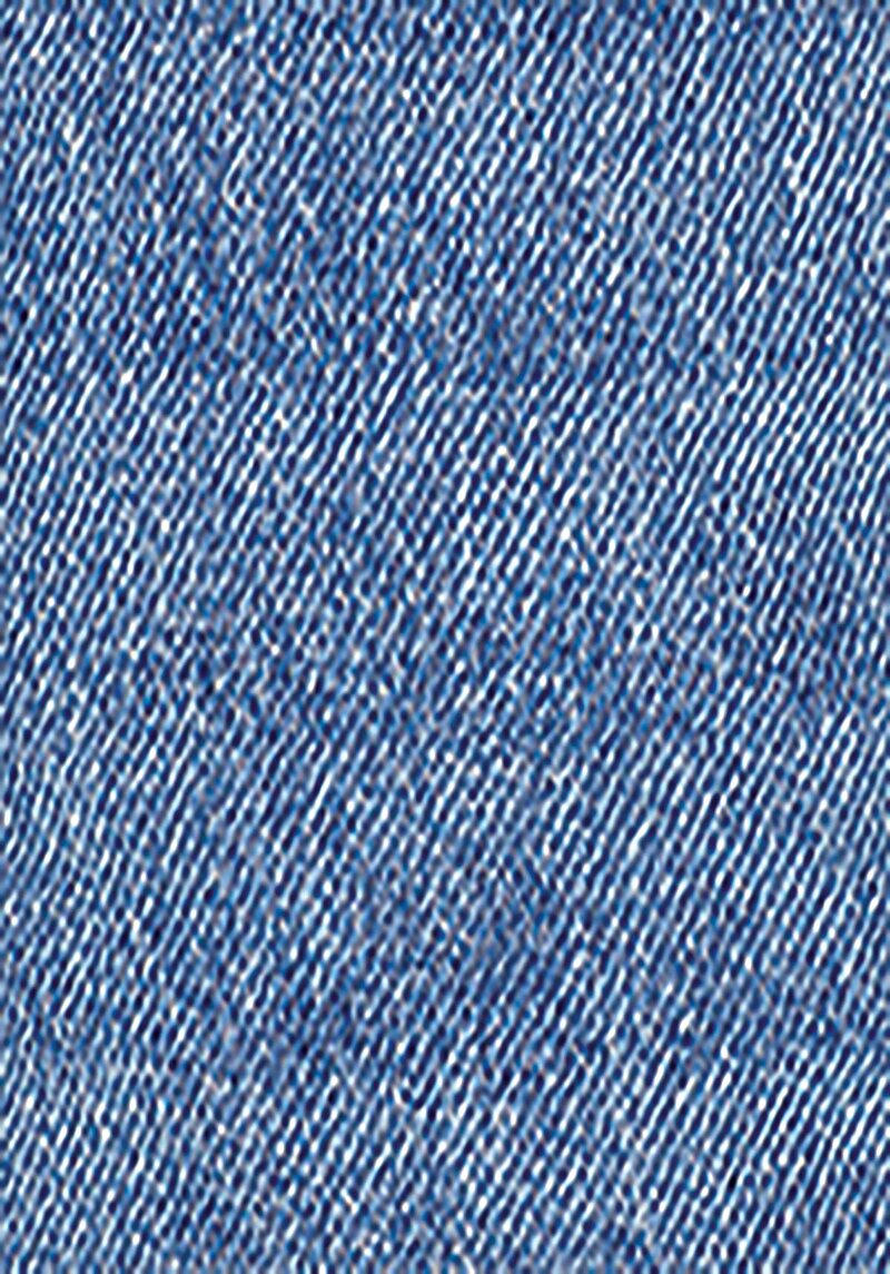 Straight Fit Düşük Bel Pamuklu Erkek İndigo Jean Şort