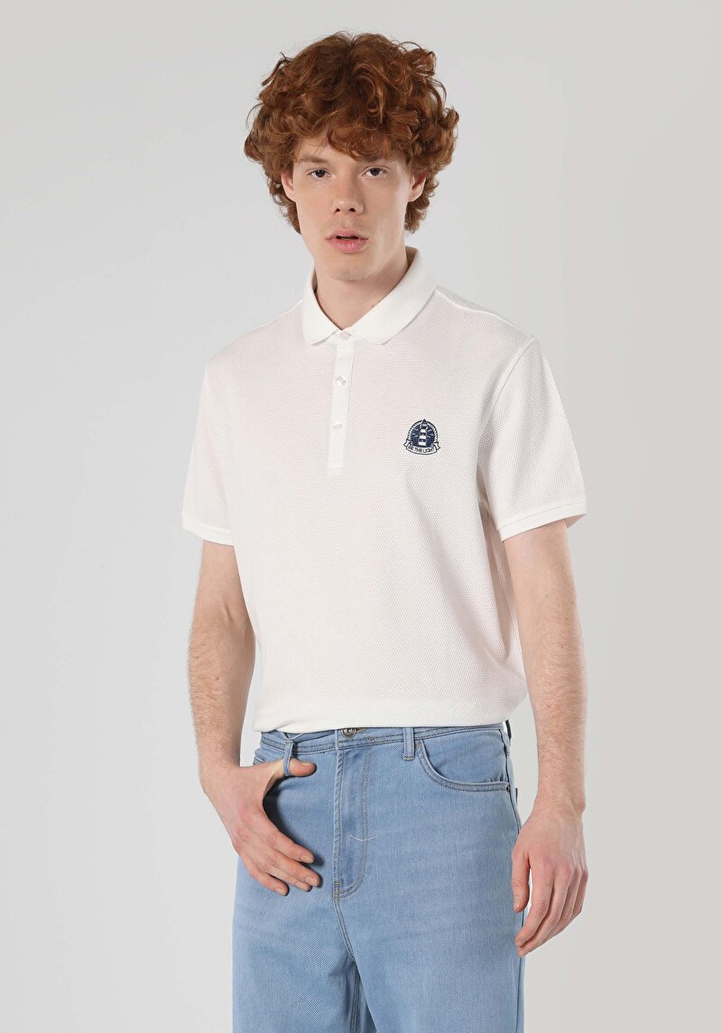 Straıght Fıt Orta Bel Düz Paça Erkek Mavi Pantolon