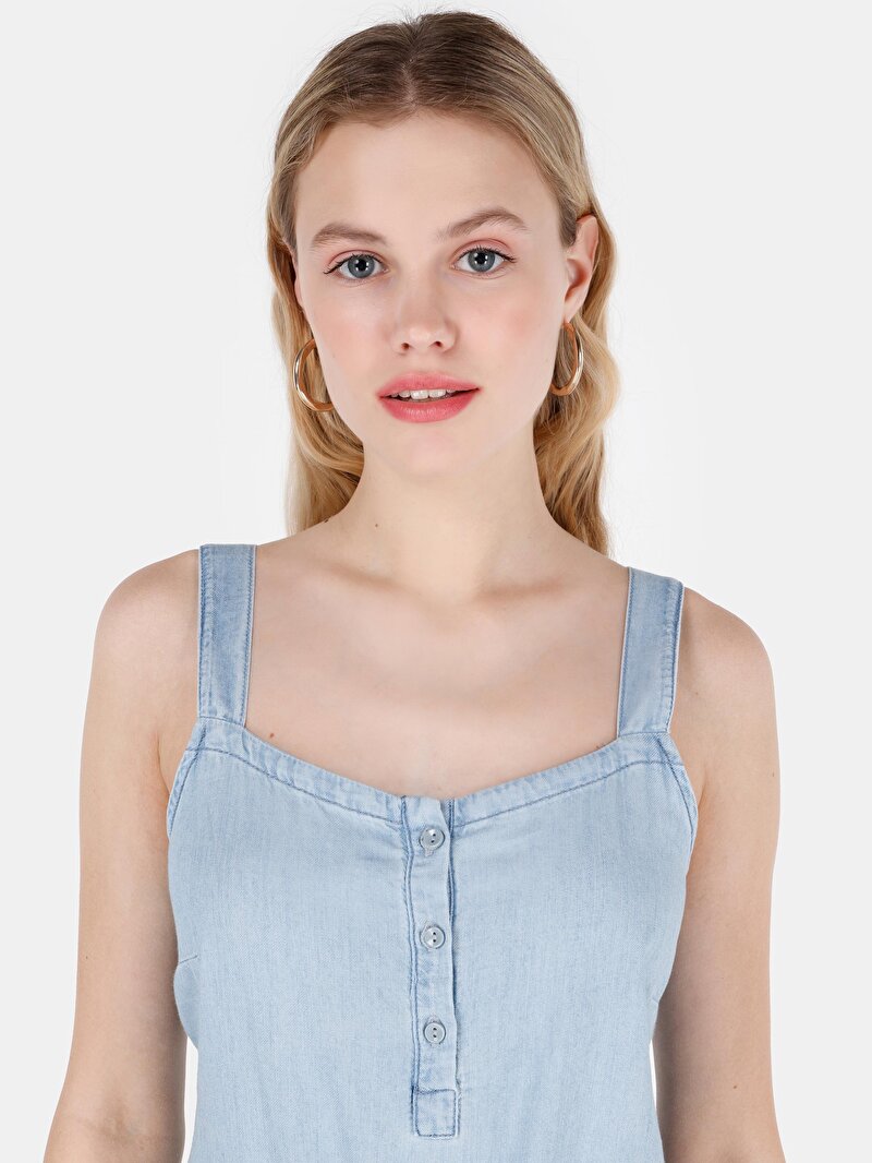 Regular Fit Kadın İndigo Jean Tulum