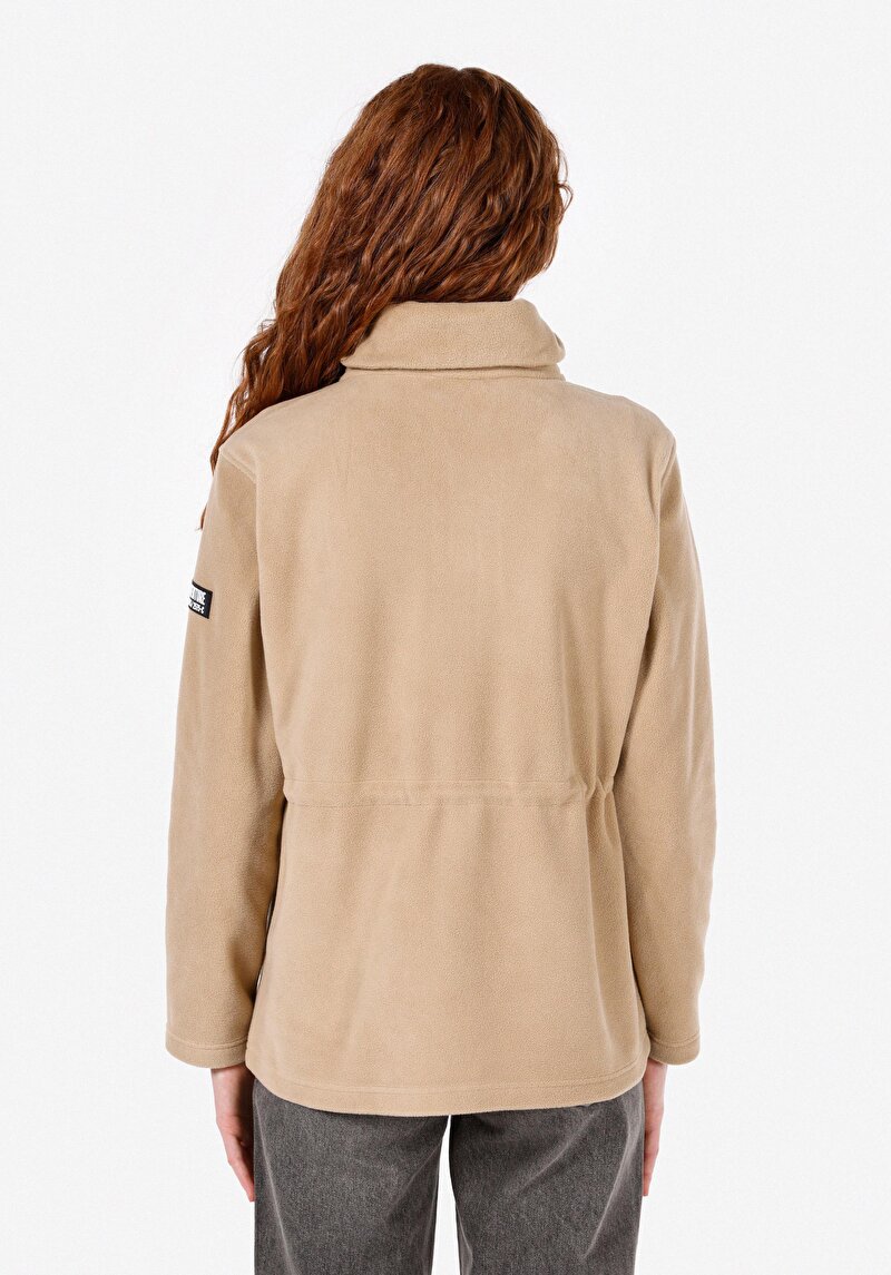 Regular Fit Kadın Bej Ceket