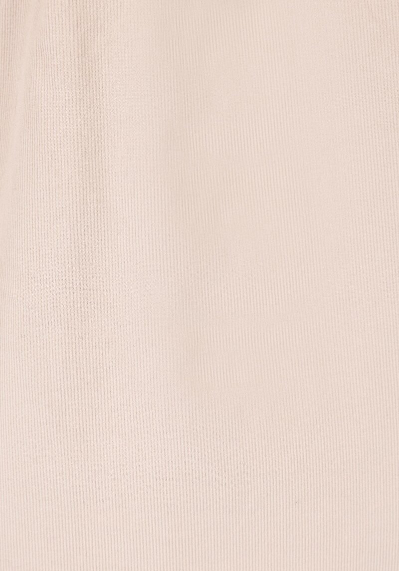 Regular Fit Shirt Neck Pamuklu Düz Kadın Bej Uzun Kol Gömlek