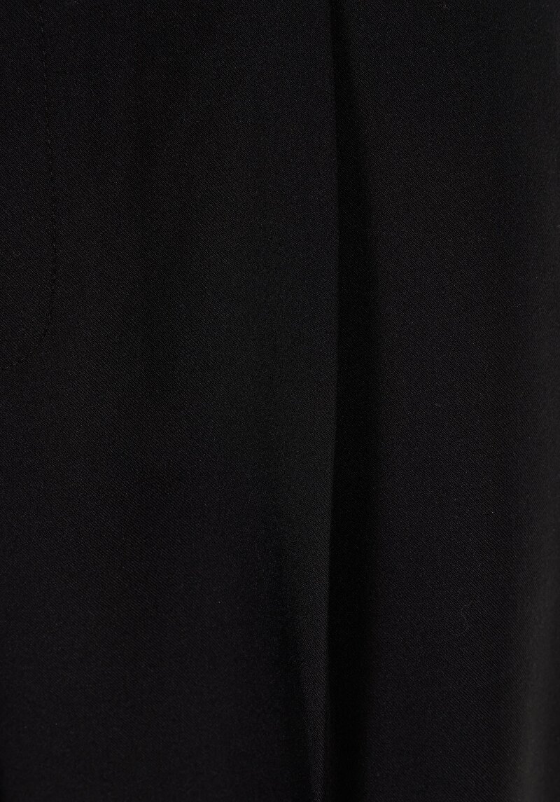 Regular Fit Yüksek Bel Geniş Paça Kadın Siyah  Pantolon