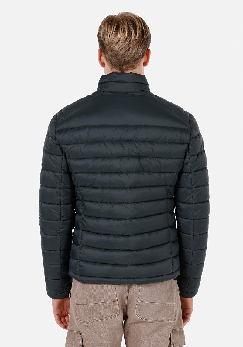 Slim Fit Erkek Yeşil Mont