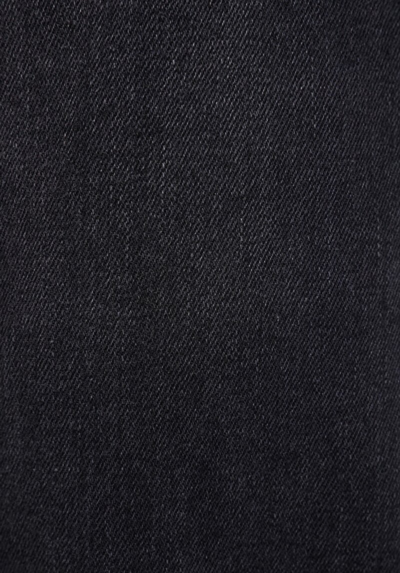Slim Fit Fermuarlı Erkek Black Black Denim Jean Pantolon